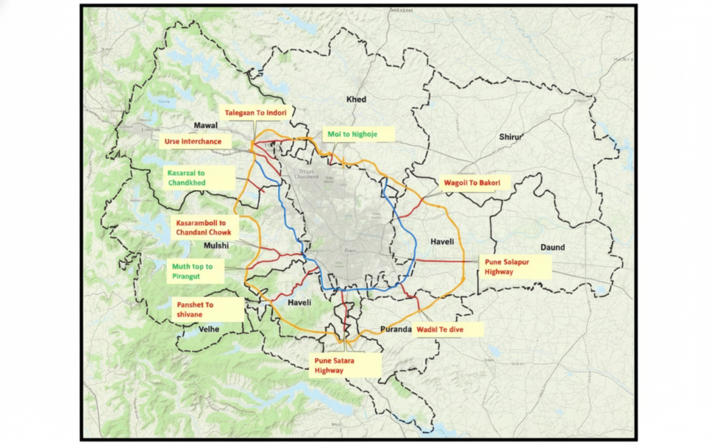 Pune ring road map